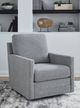 Signature Design by Ashley® Freybourne Pewter Swivel Accent Chair-3