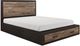 Homelegance® Miter Dark Ebony/Rustic Mahogany Eastern King Storage Platform Bed-1