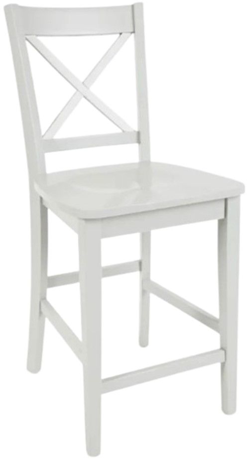 Jofran Inc. Simplicity Dove Gray X-Back Counter Stool -0