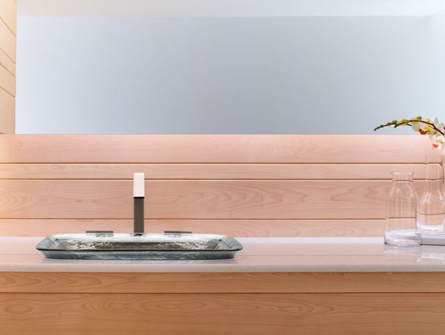Kohler Inia® Opaque Sandalwood 20.75" Rectangular Drop-In Bathroom Sink, No Overflow-1