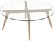 Canadel Customizable Accent Vogue Glass Top Coffee Table-2