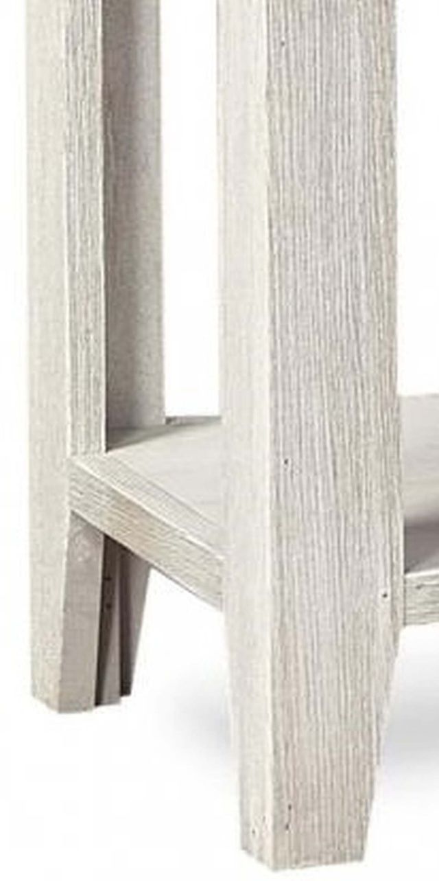 aspenhome® Eastport Drifted White Sofa Table with Brown Top -2