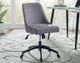 Steve Silver Co.® Kinsley Gray Swivel Upholstered Desk Chair-1