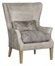 King Hickory Customizable Portland Leather and Fabric Chair-0