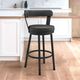 Armen Living Bryant Black Counter Stool-1