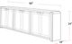 Parker House® Escape Glazed Natural Oak 90'' Console with Reversible Panel Doors-2