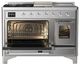 Ilve® Majestic III 48" Stainless Steel Pro Style Dual Fuel Natural Gas Range with Triple Glass Door and Chrome Trim-3