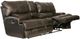Catnapper® Wembley Steel Leather Lay Flat Reclining Console Loveseat-1