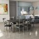 Amisco Customizable Zoom Solid Birch Extendable Table with Metal Legs-2