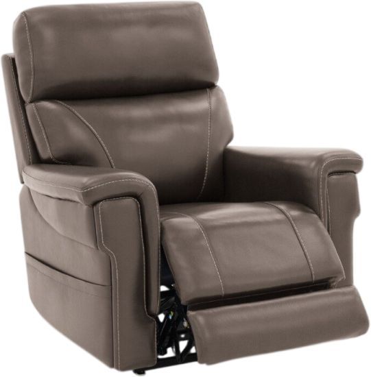 BarcaLounger® Moorpark Sorrento Mocha Leather Power Lift Recliner-1