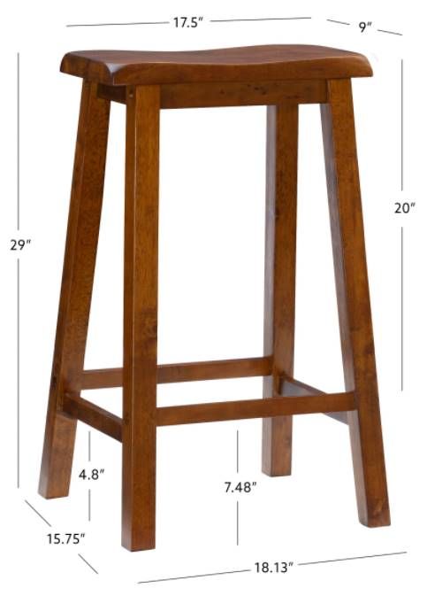 Powell® Beamon Honey Brown Bar Stool-2