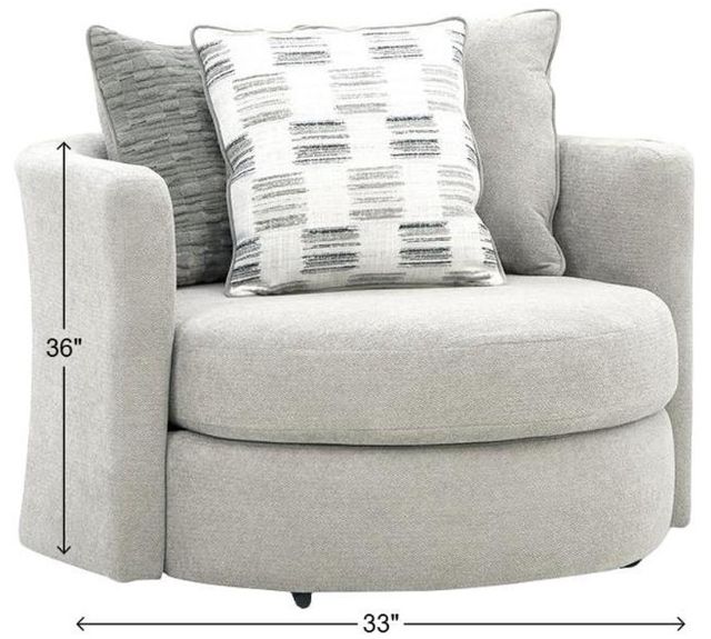 Albany Industries Glenrock Gray Swivel Chair-1