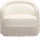 TOV Furniture Pamela Cream Tasseled Lounge Accent Chair-3