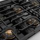 ZLINE Paramount Series 48" Stainless Steel Pro Style Gas Range with Black Matte Door-3