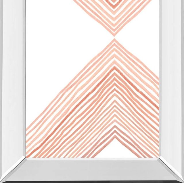 Classy Art Pink Apogee II by Emma Scarvey Mirror Framed Wall Art-1