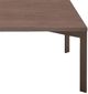 Natuzzi Editions Wire Brown Ash Square Cocktail Table with Caramel Base-1