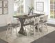 Homelegance® Amsonia Distressed Gray/White Sand Swivel Counter Chair-1