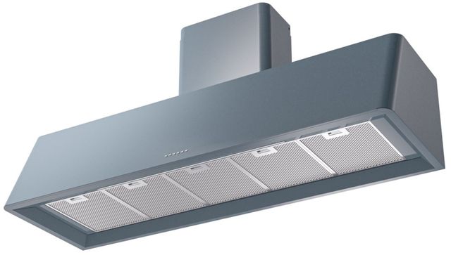 Ilve® Nostalgie II Series 60" Blue Gray Wall Mounted Range Hood-2