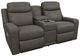 La-Z-Boy® Emmons Pewter Leather Power Reclining Loveseat with Console, Headrest and Lumbar-0