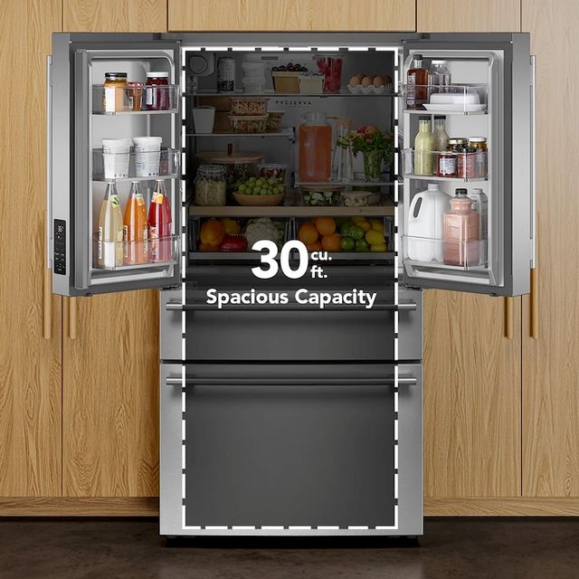 KitchenAid® 36" 29.51 Cu. Ft. PrintShield™ Stainless Steel French Door Refrigerator  with Interior Water and Ice and FreshChill™ Full-Width Refrigerated Drawer-4