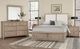 Vaughan-Bassett Woodbridge Shadow Gray/White Queen Upholstered Panel Storage Bed-1