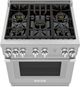 Thermador® Pro Harmony® 30" Stainless Steel Pro Style Natural Gas Range-2