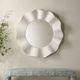 Uttermost® Wave Length Matte White Round Mirror-1