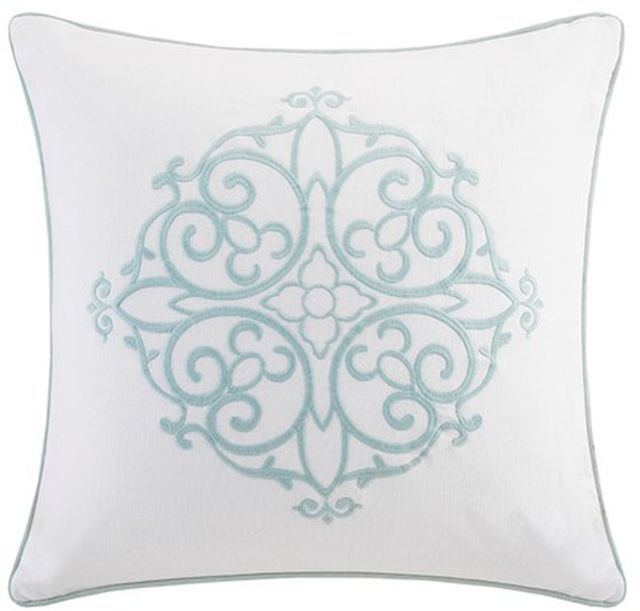 Olliix by Madison Park White Full/Queen Sabrina 4 Piece Tufted Chenille Comforter Set-1