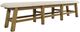 Jofran Inc. Telluride Beige/Gold 85" Dining Bench-0