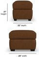 Flexsteel® Hudson Autumn Leather Ottoman-2