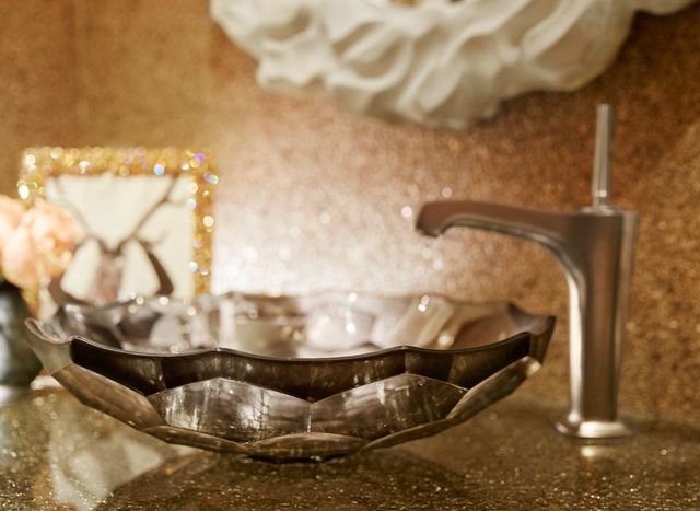 Kohler Briolette™ Translucent Dusk 17.5" Round Vessel Bathroom Sink, No Overflow-2
