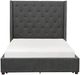 Homelegance® Fairborn Gray Upholstered Queen Storage Platform Bed-3