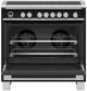Fisher & Paykel Series 9 36" Black Pro Style Induction Range-1