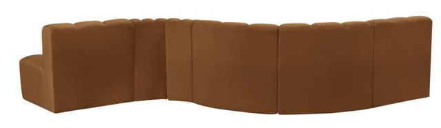 Meridian Furniture Arc 6-Piece Saddle Velvet Sectional-2
