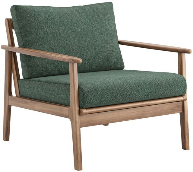 New Classic® Home Furnishings Ashton Moss Acacia/Fabric Outdoor Patio Club Chair-0