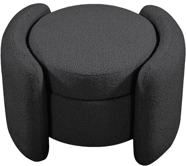 Meridian Furniture Horizon Black Ottoman-3