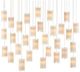 Currey & Company Escenia Natural/Painted Silver Multi-Drop Pendant Lighting-0