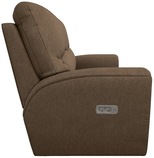 La-Z-Boy® Cassian Suede Power Reclining Loveseat with Headrest and Lumbar-3