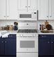GE® 30" White Freestanding Gas Range-1