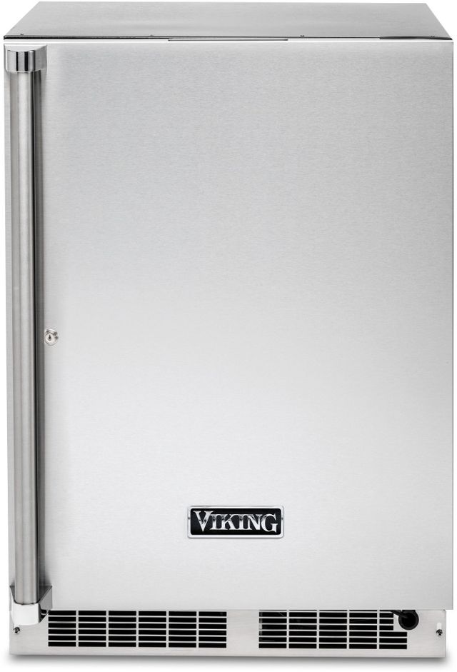 Viking® 5 Series 24" Stainless Steel Outdoor Under The Counter Refrigerator-0