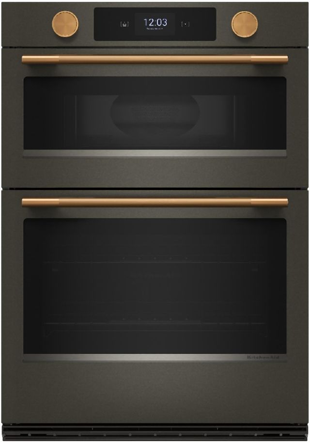 KitchenAid® 30" Black Ore Smart Oven/Micro Combo Electric Wall Oven  with Assisted Cook Cycles-2