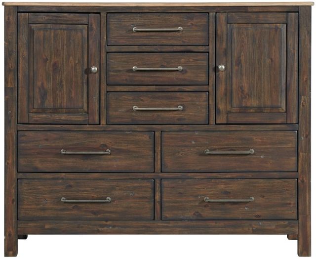 Intercon Transitions Driftwood/Sable 62" Gentleman's Chest-1