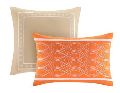 Olliix by Intelligent Design Senna Orange Twin/Twin Extra Large Comforter Set-2