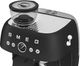 Smeg 50's Style Matt Black Espresso Machine with Grinder-5
