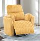 Furniture of America® Belper Yellow Power Glider Recliner with Swivel-1
