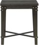 Elements International Factory Dark Grey Square End Table-1