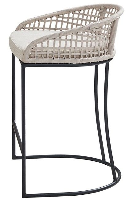 Olliix by Madison Park Hermosa Natural 25" Woven Counter Stool-2