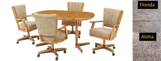 Allwood Furniture Group #140 Medium Oak Douglas Extension Laminate Top Table Set-1