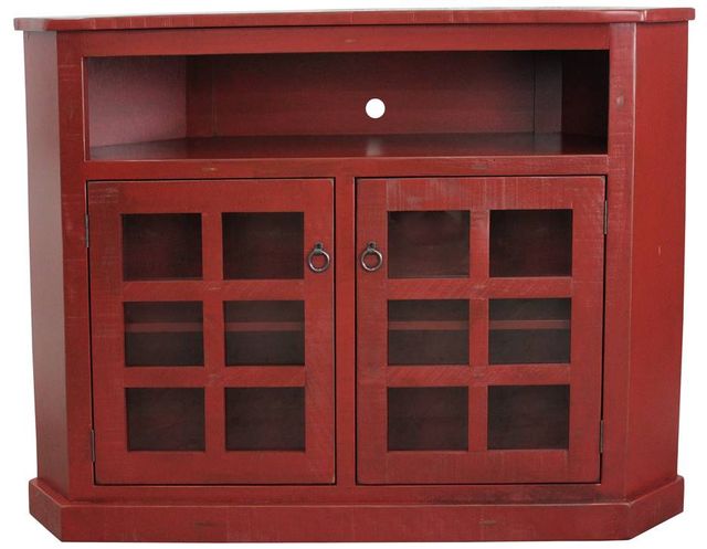 American Heartland Manufacturing Rustic  57" Tall Curve Corner TV Stand-0