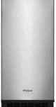Whirlpool® 15" Stainless Steel Ice Maker-0